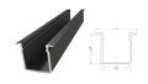 Wpuszczany profil ALU czarny lakier 15x16mm 2010mm GROOVE black lacquer