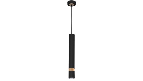 Lampa wisząca JOKER BLACK/WOOD 1xGU10 MLP6305 Milagro