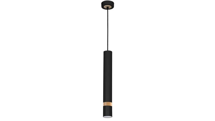 Lampa wisząca JOKER BLACK/WOOD 1xGU10 MLP6305 Milagro