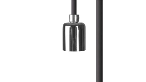 Przewód z oprawką 150cm CAMELEON CABLE GU10 1,5 M BLACK/CHROME 8635 Nowodvorski