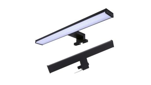 Lampa LED łazienkowa czarna 12W 60cm na szafke z lustrem AJJ-W600C40-B