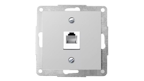 POLO FIORENA metal. Gniazdo telefoniczne 1xRJ12