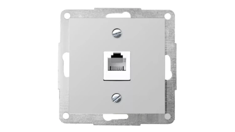 POLO FIORENA metal. Gniazdo telefoniczne 1xRJ12