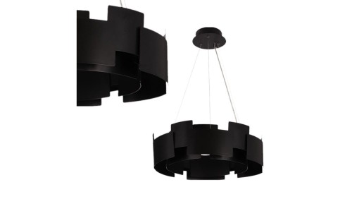 Lampa wisząca TORINO BLACK 24W LED ML6141 Milagro