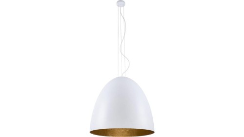 LAMPA WISZĄCA EGG XL 75CM BIAŁO-ZŁOTA 9025 Nowodvorski
