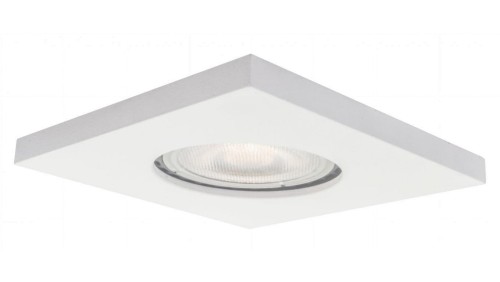 Białe oczko nieruchome LAGOS z IP65 do łazienki, GU10 kwadratowe LP-440/1RS WH square Light Prestige