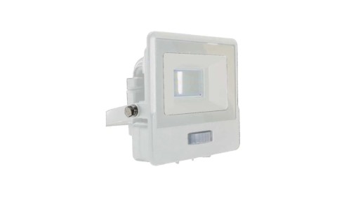 Projektor LED z czujnikiem ruchu 10W 735lm 6500K Dioda SAMSUNG IP65 Biały 5 Lat Gwarancji 20270