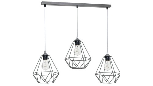 Lampa wisząca BASKET GRAY 3xE27 MLP7217 Milagro