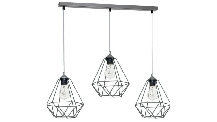 Lampa wisząca BASKET GRAY 3xE27 MLP7217 Milagro