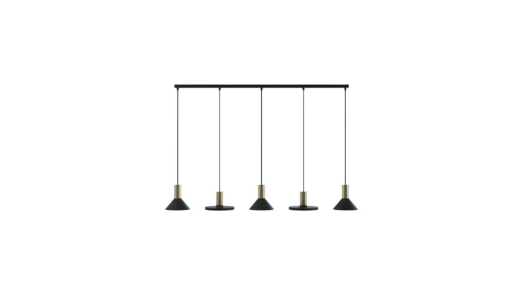 Lampa wisząca HERMANOS V BLACK/SOLID BRASS 8032 Nowodvorski Lighting