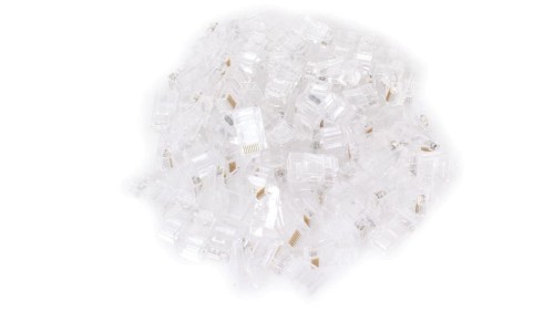 Wtyk sieciowy przelotowy RJ45 kat. 5e 8P8C, 100 szt. (GF-RJ45P-5UTP) GETFORT