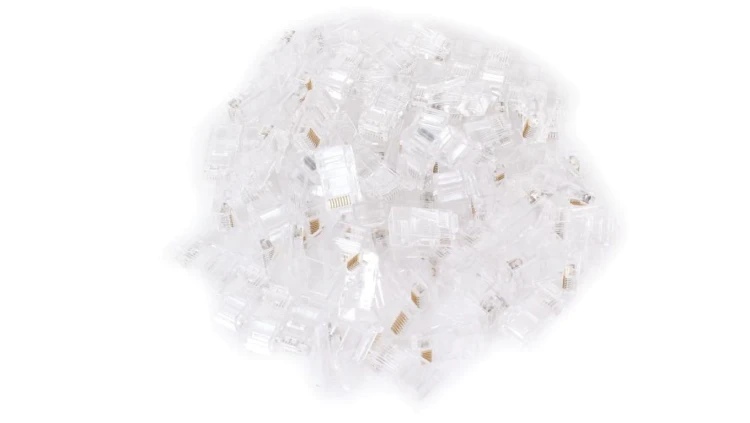Wtyk sieciowy przelotowy RJ45 kat. 5e 8P8C, 100 szt. (GF-RJ45P-5UTP) GETFORT