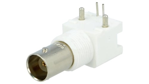 Gniazdo BNC żeńskie kątowe 90 50 Ohm THT na panel złocony 5227161-7