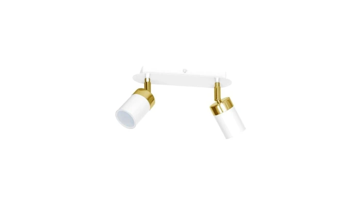 Lampa sufitowa JOKER WHITE/GOLD 2xGU10 MLP6129 Milagro