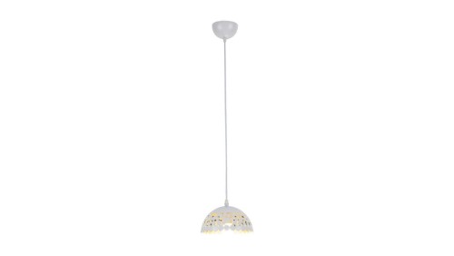 Lampa wisząca LISA WHITE 1xE27 18cm ML6138 Milagro