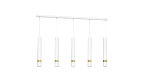 Lampa wisząca JOKER WHITE/GOLD 5xGU10 MLP6122 Milagro