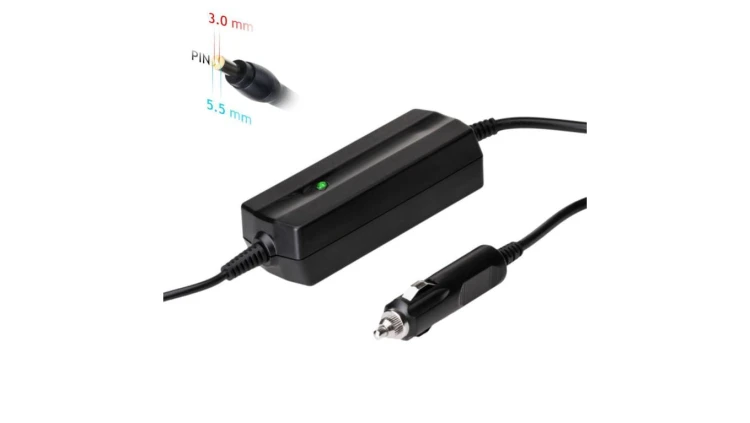 Zasilacz samochodowy do notebooka Akyga AK-ND-38 19V / 3.16A 60W 5.5 x 3.0 mm + pin SAMSUNG 1.2m