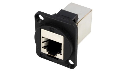 Łącznik FT RJ45 8p8c Kat 5e ekranowane 19x24mm plastik CP30220S