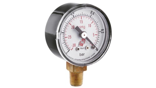 Wakuometr radialny -1/0 bar, G 1/4, 63 mm