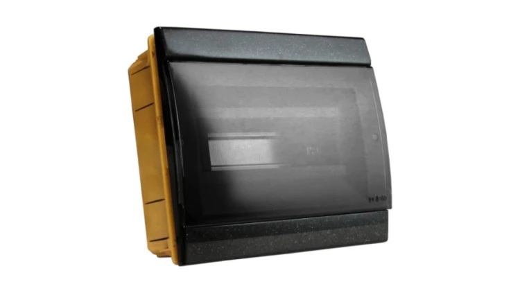 Rozdzielnica podtynkowa 8 modułowa IP40 czarna 970.08.N M-L 0964