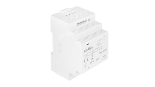 Zasilacz impulsowy montowany na szynie TH-35 (DIN) 60W 12V DC typ: ZTM-60/12 EXT10000283