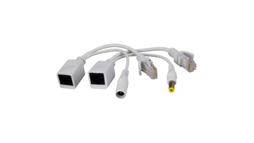 Splitter P-POE1 RJ45 kat.5e 2 wtyki / 1 gniazdo rozdzielacz do kamer IP POE Pulsar