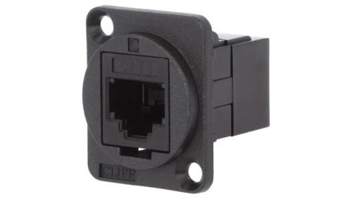 Łącznik FT RJ11 6p4c Kat 3 gniazdo z obu stron 19x24mm CP30223