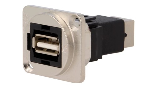 Łącznik USB A - USB B 2.0 FT metal 19x24mm CP30209NM
