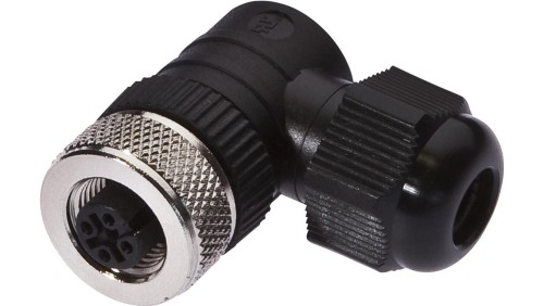 VK003C20, Gniazdo kablowe Ø4-8mm, 4A, 240V, -25-90C, M12 żeńskie 4pin, IP67
