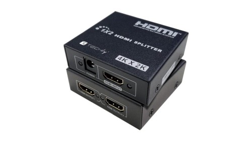 Splitter HDMI 1x2 4K*30Hz Aktywny Rozdzielacz HDMI Techly