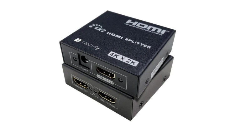 Splitter HDMI 1x2 4K*30Hz Aktywny Rozdzielacz HDMI Techly
