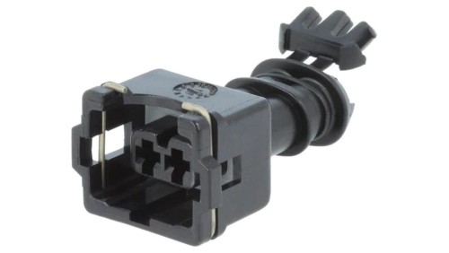 Złącze automotive JPT wtyk żeńskie 2-pin na przewód czarny 282190-1