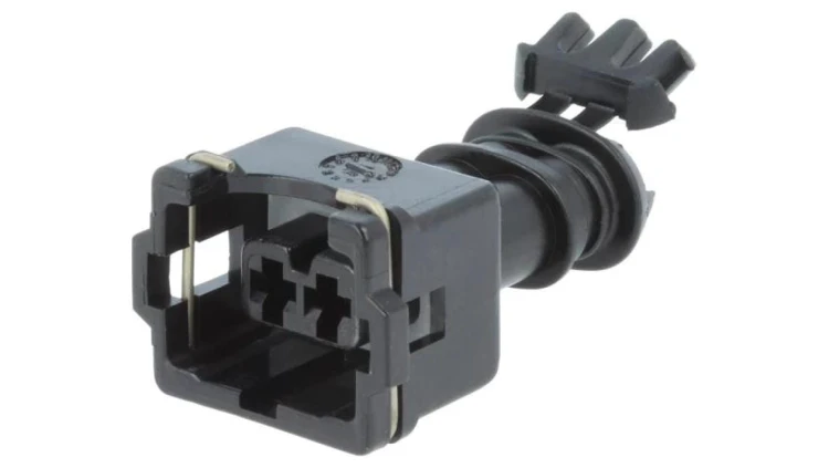 Złącze automotive JPT wtyk żeńskie 2-pin na przewód czarny 282190-1