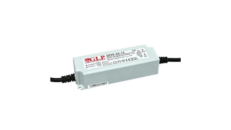 Zasilacz led 24W 12VDC 2A gpvp-25-12 ip67 z filtrem pfc