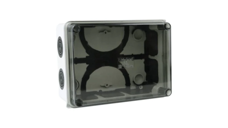 Puszka natynkowa z dławikami wym/wew 150x110x70 mm 10membran IP66 008.PG.K M-L 0776