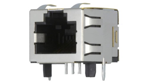 Gniazdo RJ45 8-pin Kat 5 ekranowane Układ 8p8c na PCB THT 1-406541-1