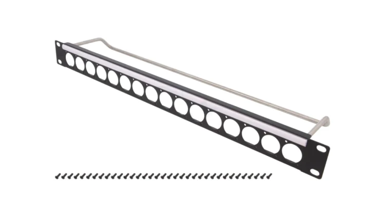 Adapter montażowy patch panel 19 RACK przykręcany M3 CP30151