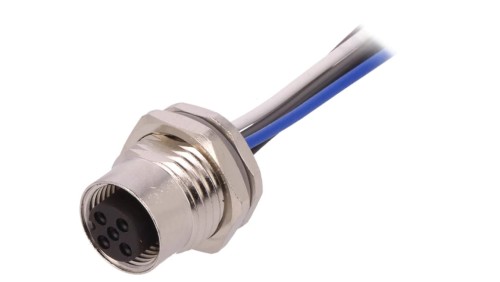 Gniazdo M12 5-pin żeńskie kod A-DeviceNet CANopen przewody T4171110005-002