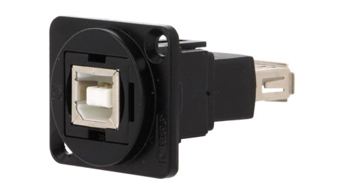 Łącznik USB A - USB B 2.0 FT metal 19x24mm CP30207NMB