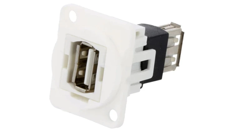 Łącznik USB A - USB A 2.0 FT plastik 19x24mm CP30208NW