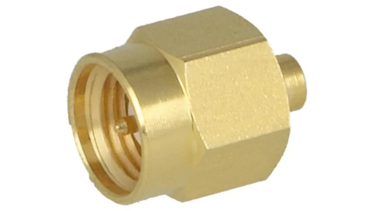 Złącze SMA męski prosty 50 Ohm RG405 lutowanie teflon 1-1478904-0