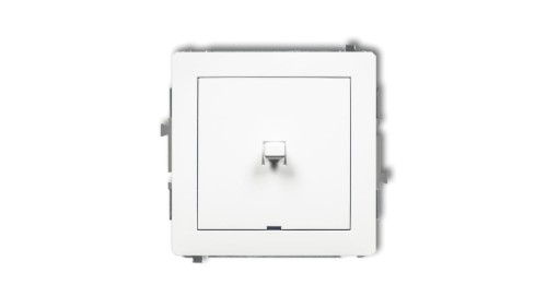 DECO Mechanizm łącznika jednobiegunowego w stylu amerykańskim, biały mat 25DWPUS-1