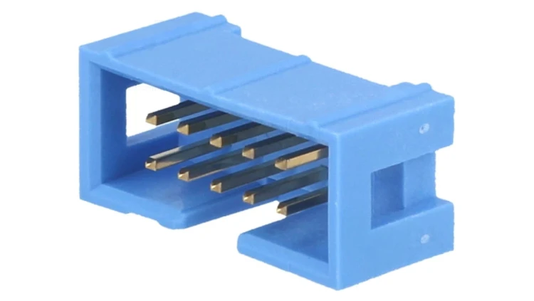 Gniazdo IDC męskie 10-pin proste THT złocony 2,54mm 2-1761603-3
