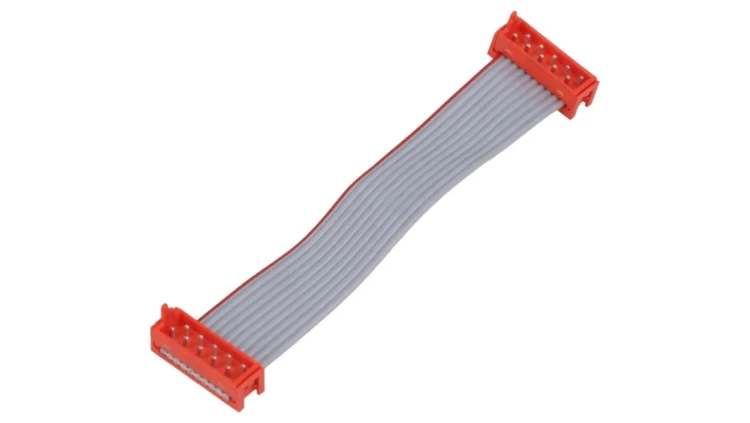 Kabel kabel wstążkowy ze złączami 10-pin Układ 2x5 Dł 75mm 2205063-1