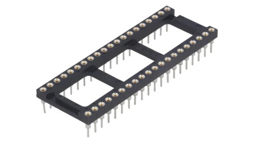Podstawka DIP 40-pin Raster 2,54mm precyzyjna THT 3-1571552-2