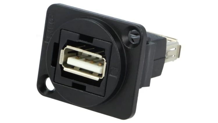 Łącznik USB A - USB A 2.0 FT metal 19x24mm CP30208NMB