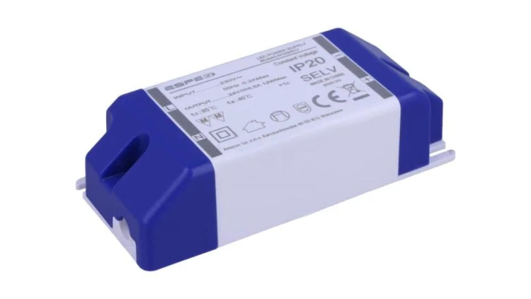 Zasilacz impulsowy LED 12W 24VDC 500mA 220÷240VAC IP20 OUT 1 LN1224CV