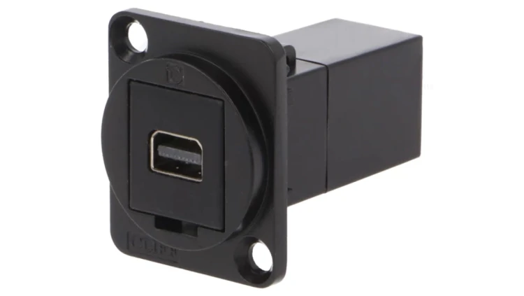 Łącznik Mini DisplayPort gniazdo z obu stron FT 19x24mm CP30202MB