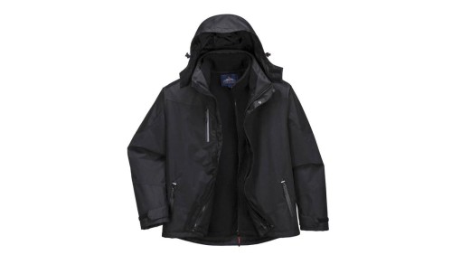 KURTKA OCIEPLANA 3W1 S553 CZARNA XXL