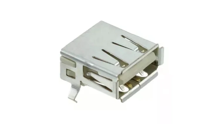 Gniazdo USB A THT kątowe 90 pozłacane 292303-7